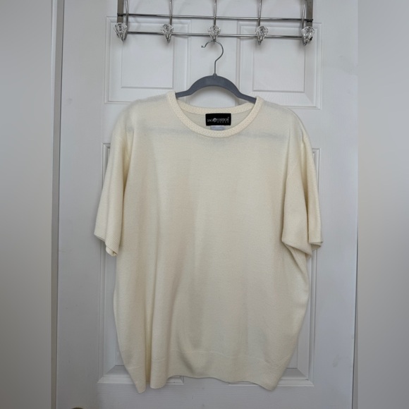 Sag Harbor Sweaters - Sag Harbor Ivory Knit Top